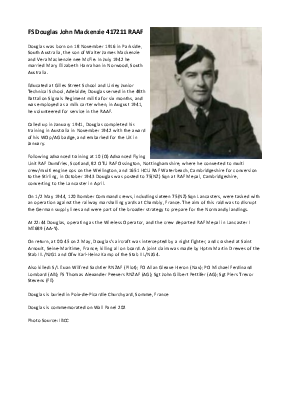 A preview of a PDF biography for Mackenzie, Douglas John